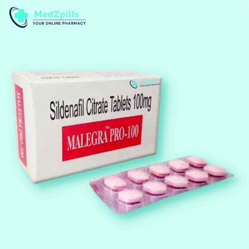 Malegra Pro 100 mg (Sildenafil Citrate) Tablet - Medzpills